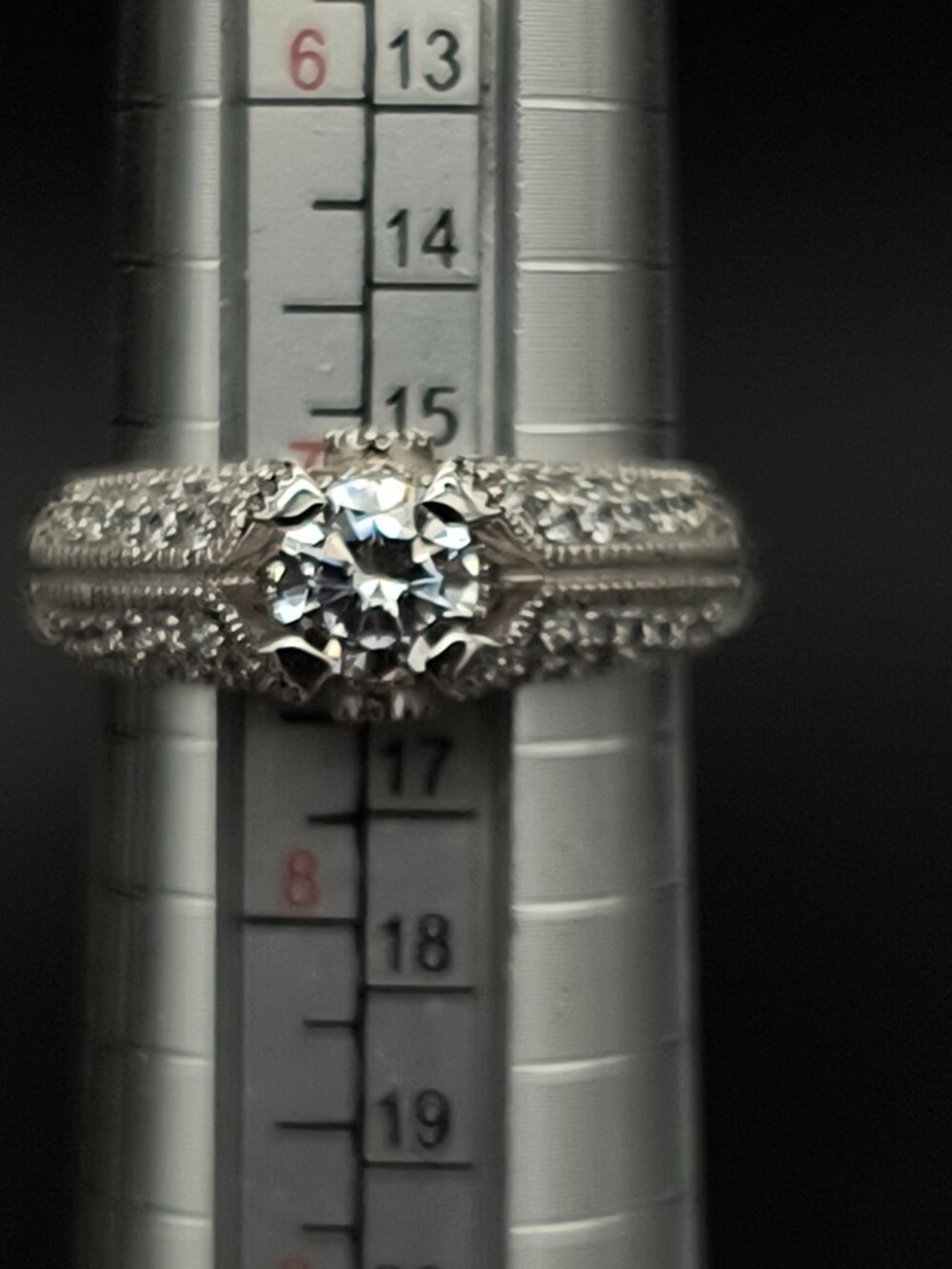Sterling Silver 925 Faceted CZ Solitaire Engagement Style Ring - Picture 8 of 9